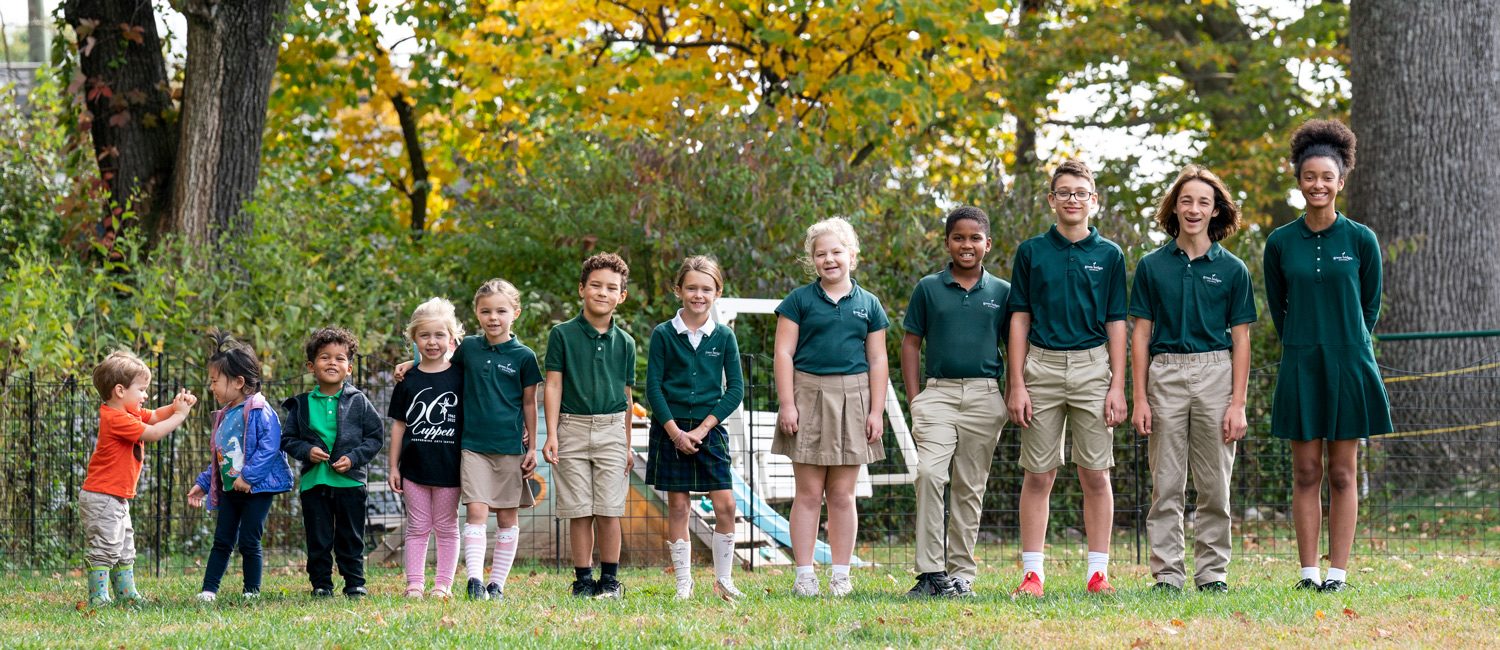 Students from each year all in a row